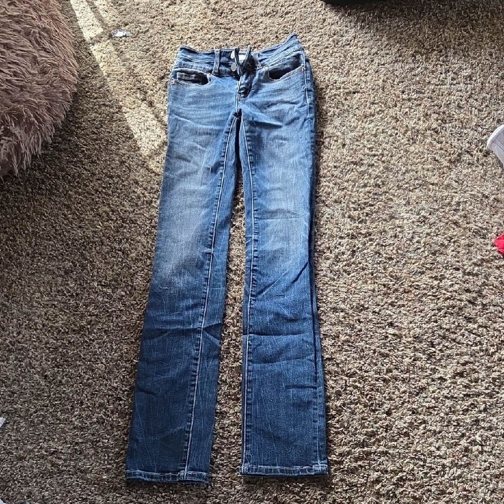 BKE Women's Straight Leg Blue Jeans